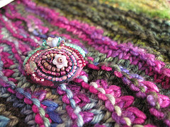 Beaded Button w/ Knitting Beaded Button w/ Knitting